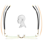 High Hardness Anti-Blue Progressive Dual-Use Reading Glasses for Distance and Near Vision