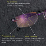 High Hardness Anti-Blue Progressive Dual-Use Reading Glasses for Distance and Near Vision