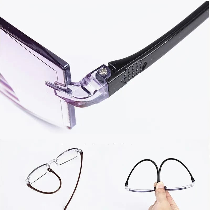 High Hardness Anti-Blue Progressive Dual-Use Reading Glasses for Distance and Near Vision