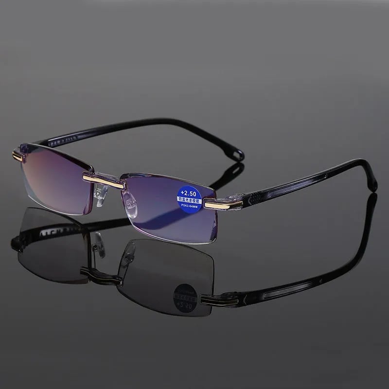 High Hardness Anti-Blue Progressive Dual-Use Reading Glasses for Distance and Near Vision