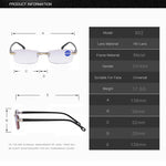 Intelligent Reading Glasses with Progressive Lenses | Ultra-Light & Blue Light Filter | Suitable for Near & Distant Vision | Titanium Frame TR90