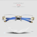 Intelligent Reading Glasses with Progressive Lenses | Ultra-Light Design & Blue Light Filter | Suitable for Near & Distance Vision | Titanium TR90 Frame