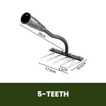 Garden Rake Made of Carbon Steel – Weed Remover, 5–8 Teeth, Sturdy & Rust-Free