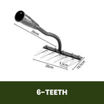 Garden Rake Made of Carbon Steel – Weed Remover, 5–8 Teeth, Sturdy & Rust-Free