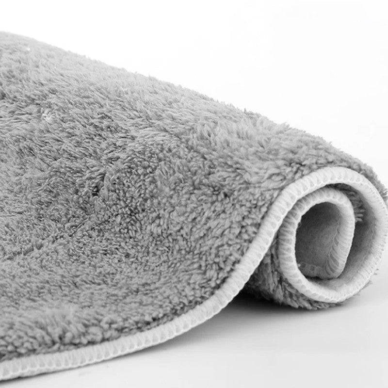 Flat Mop with Stainless Steel Handle and Reusable, Washable Cleaning Cloths