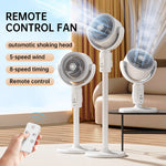 20 dB Ultra Quiet Motor Stand Fan with 30 m Air Throw Distance, 2465 m³/h Air Volume, Remote Control & Cooling Feature