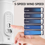 20 dB Ultra Quiet Motor Stand Fan with 30 m Air Throw Distance, 2465 m³/h Air Volume, Remote Control & Cooling Feature