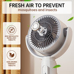 20 dB Ultra Quiet Motor Stand Fan with 30 m Air Throw Distance, 2465 m³/h Air Volume, Remote Control & Cooling Feature