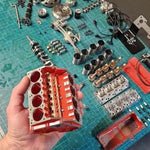 V8 Engine Model Kit with Working Combustion Engine | Metal Gas Engine | RC-Compatible Technical Model for Enthusiasts