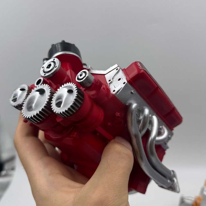 V8 Engine Model Kit with Working Combustion Engine | Metal Gas Engine | RC-Compatible Technical Model for Enthusiasts