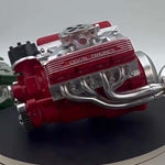 V8 Engine Model Kit with Working Combustion Engine | Metal Gas Engine | RC-Compatible Technical Model for Enthusiasts
