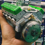 V8 Engine Model Kit with Working Combustion Engine | Metal Gas Engine | RC-Compatible Technical Model for Enthusiasts