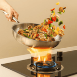 Premium Titanium Frying Pan – High-Quality Uncoated Cookware for All Stove Types