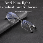 Progressive Titanium Glasses for Distance and Near Vision