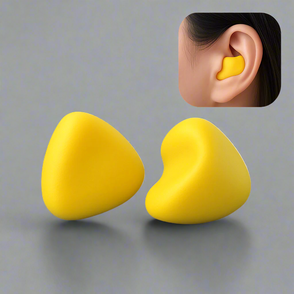 Experience Peaceful Sleep with Noise-Cancelling Silicone Earplugs