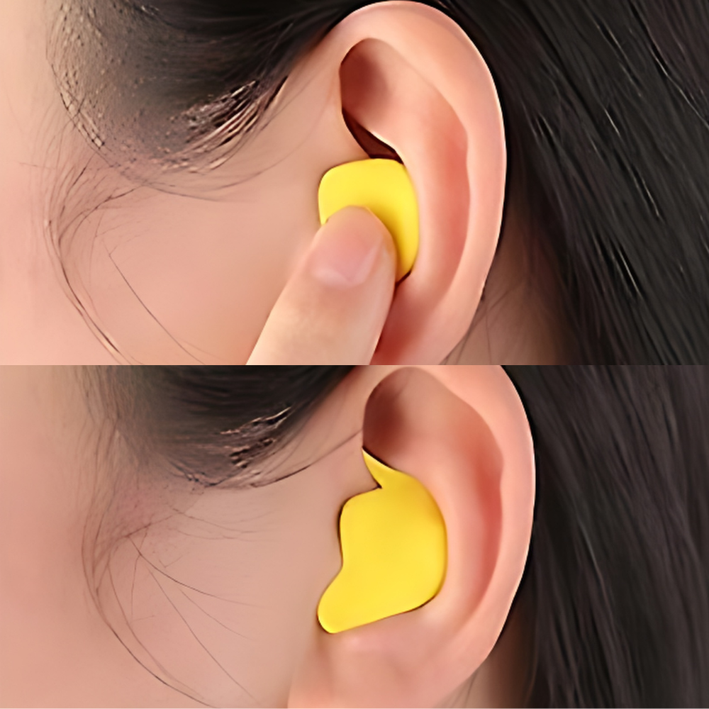 Experience Peaceful Sleep with Noise-Cancelling Silicone Earplugs