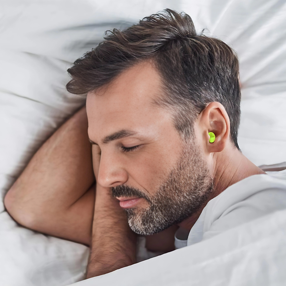 Experience Peaceful Sleep with Noise-Cancelling Silicone Earplugs