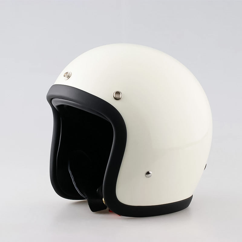 Retro Low Profile Motorcycle Helmet - DOT and ECE Certified