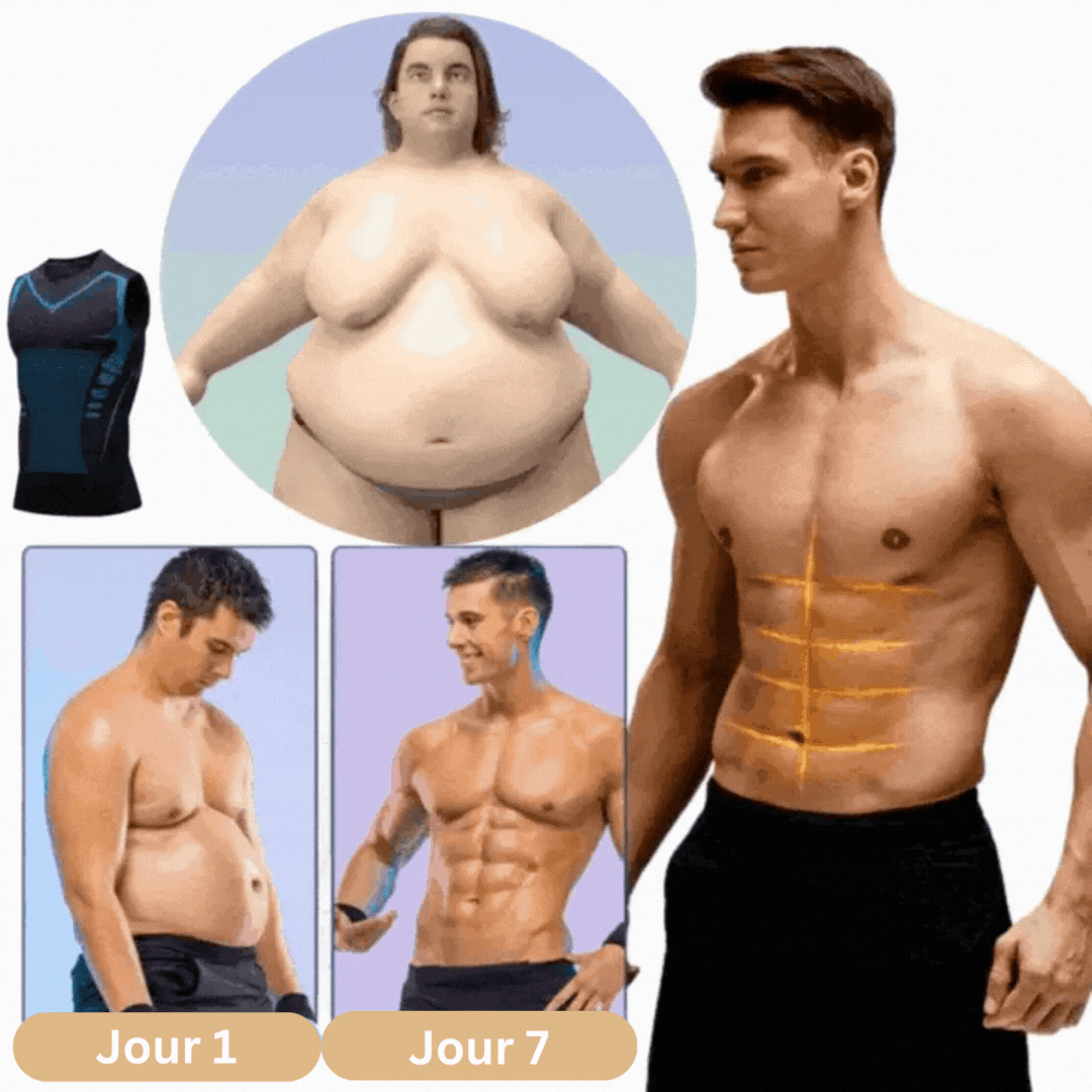 Ionic Compression Vest for Body Sculpting and Posture Support
