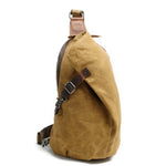 Water-Resistant Canvas Crossbody Bag with Anti-Theft Pocket – Versatile Design