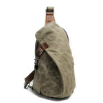 Water-Resistant Canvas Crossbody Bag with Anti-Theft Pocket – Versatile Design