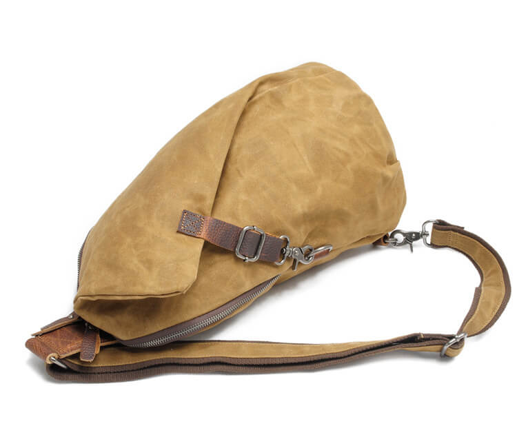 Water-Resistant Canvas Crossbody Bag with Anti-Theft Pocket – Versatile Design