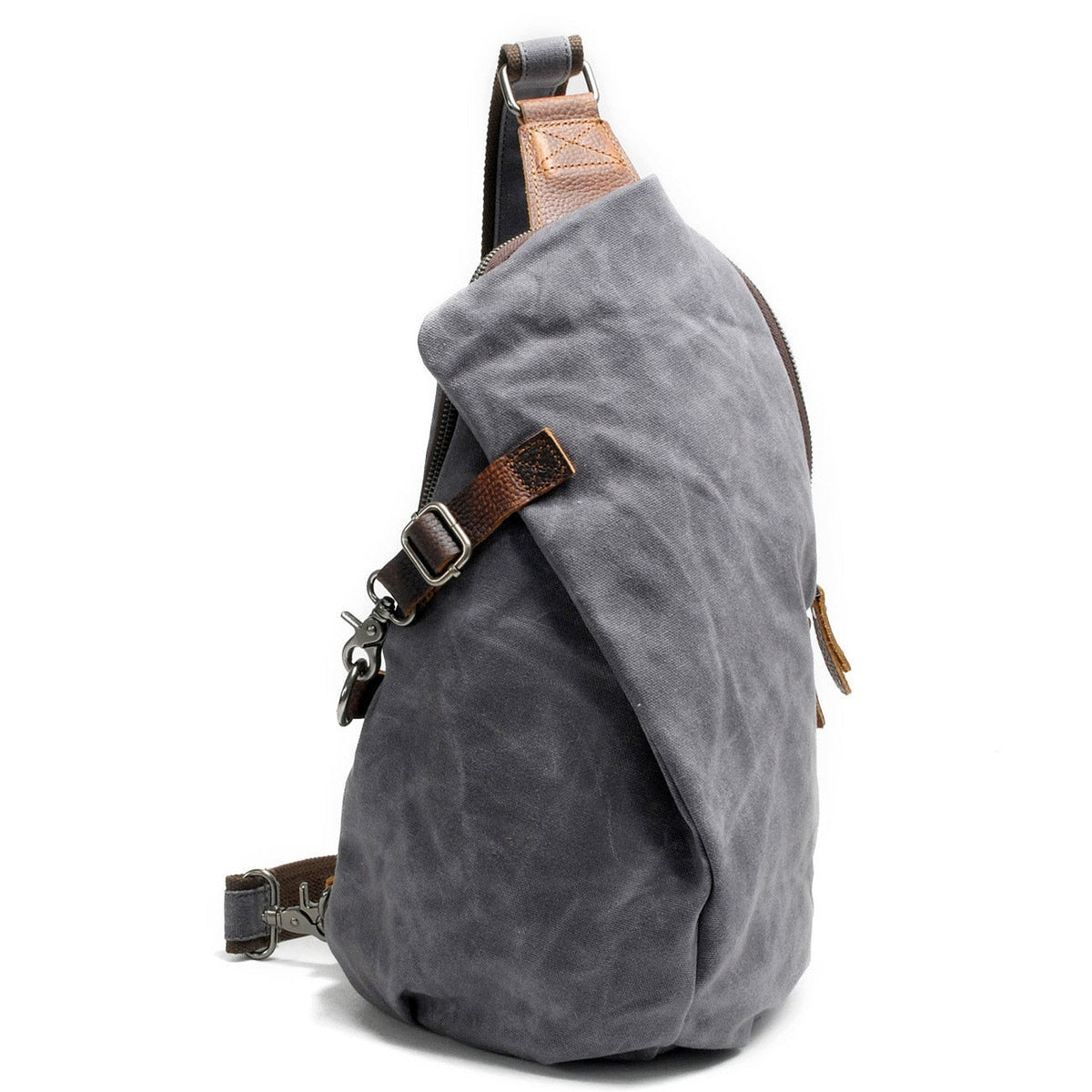Water-Resistant Canvas Crossbody Bag with Anti-Theft Pocket – Versatile Design
