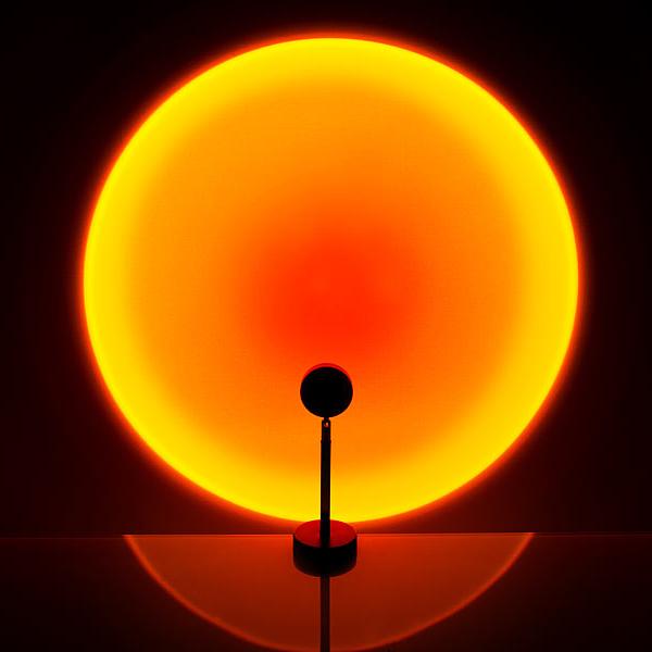 Stylish Projector Lamp with Sunset Effect for Living Spaces